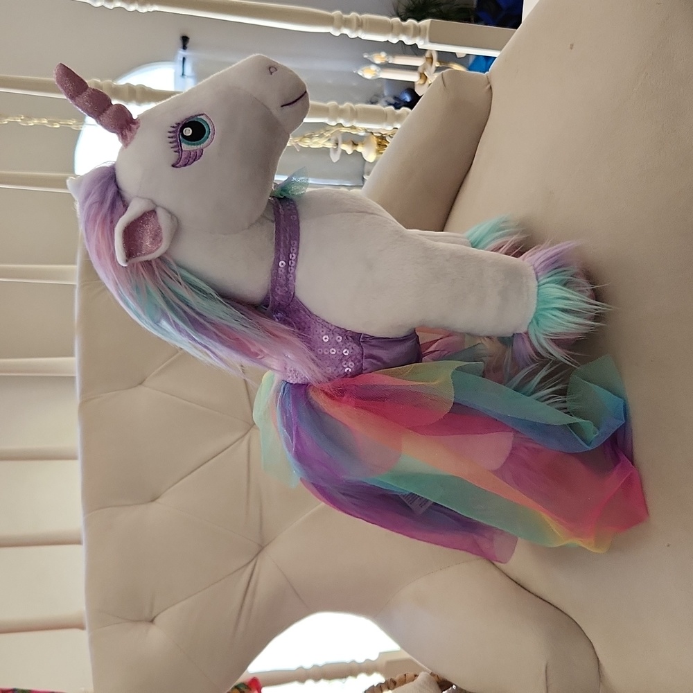 Build-a-Bear Beary Fairy Friends Unicorn w/ sequence dress 🦄
